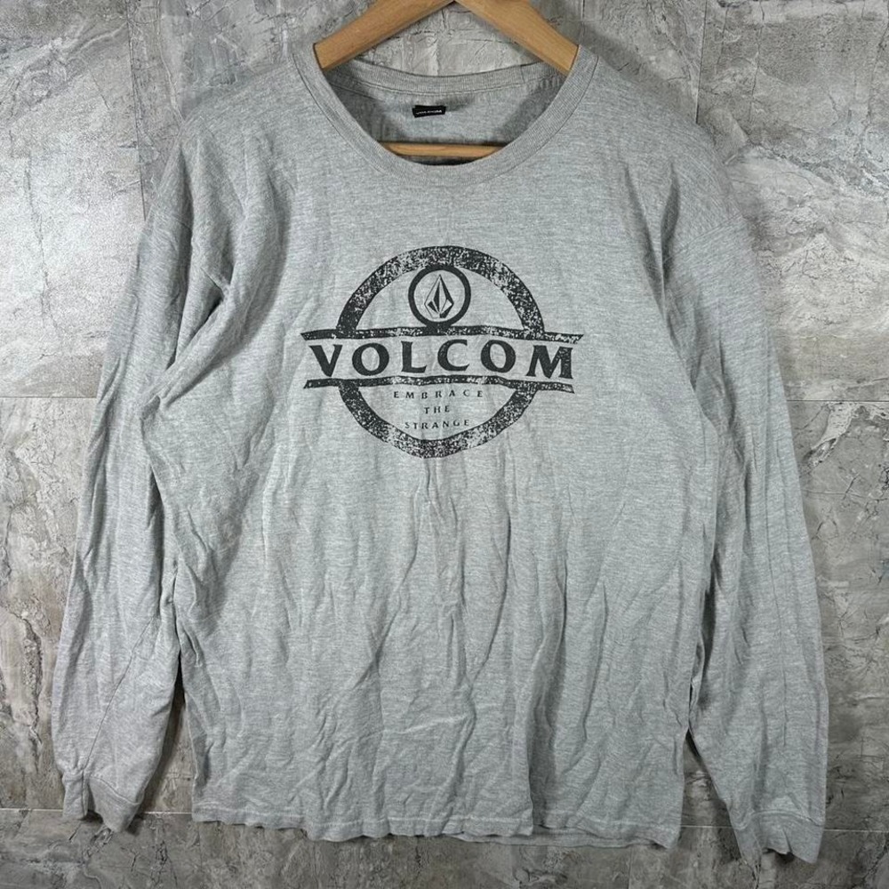 Volcom grey long sleeve shirt Mens Size L #skater